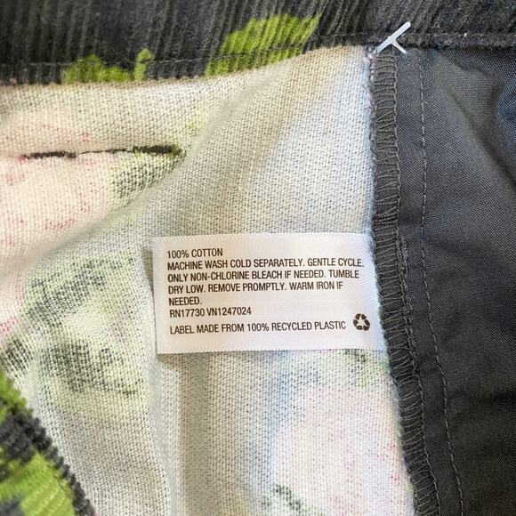 Wild Fable Black Floral High-Rise Cord Mini Skirt - 12 NWT - Picture 11 of 14